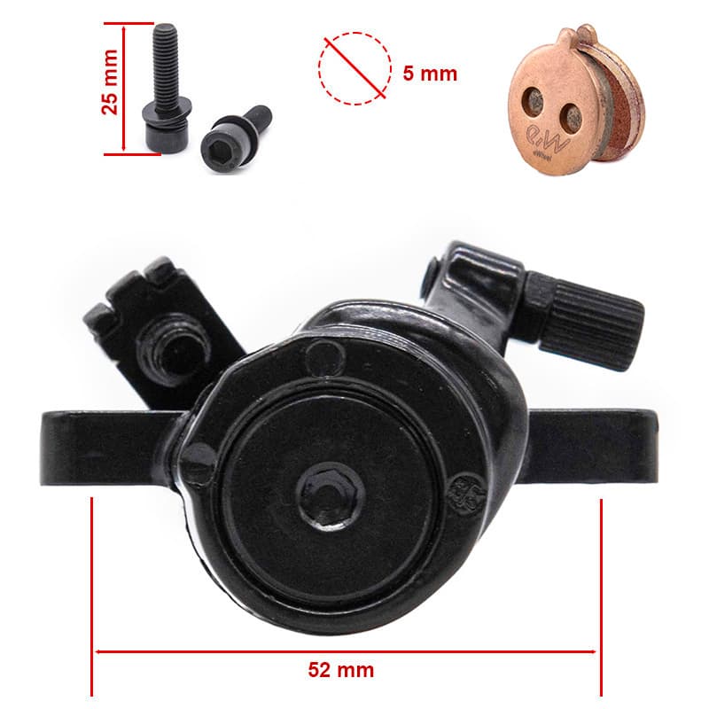 Czarny Mechaniczny Zacisk Hamulca Dla Ninebot Series F I D